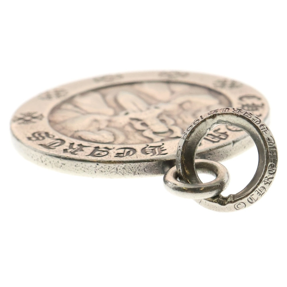 CHROME HEARTS(クロムハーツ) CHRM ANGL MDL LG ラージエンジェルメダル ペンダントネックレストップ シルバー