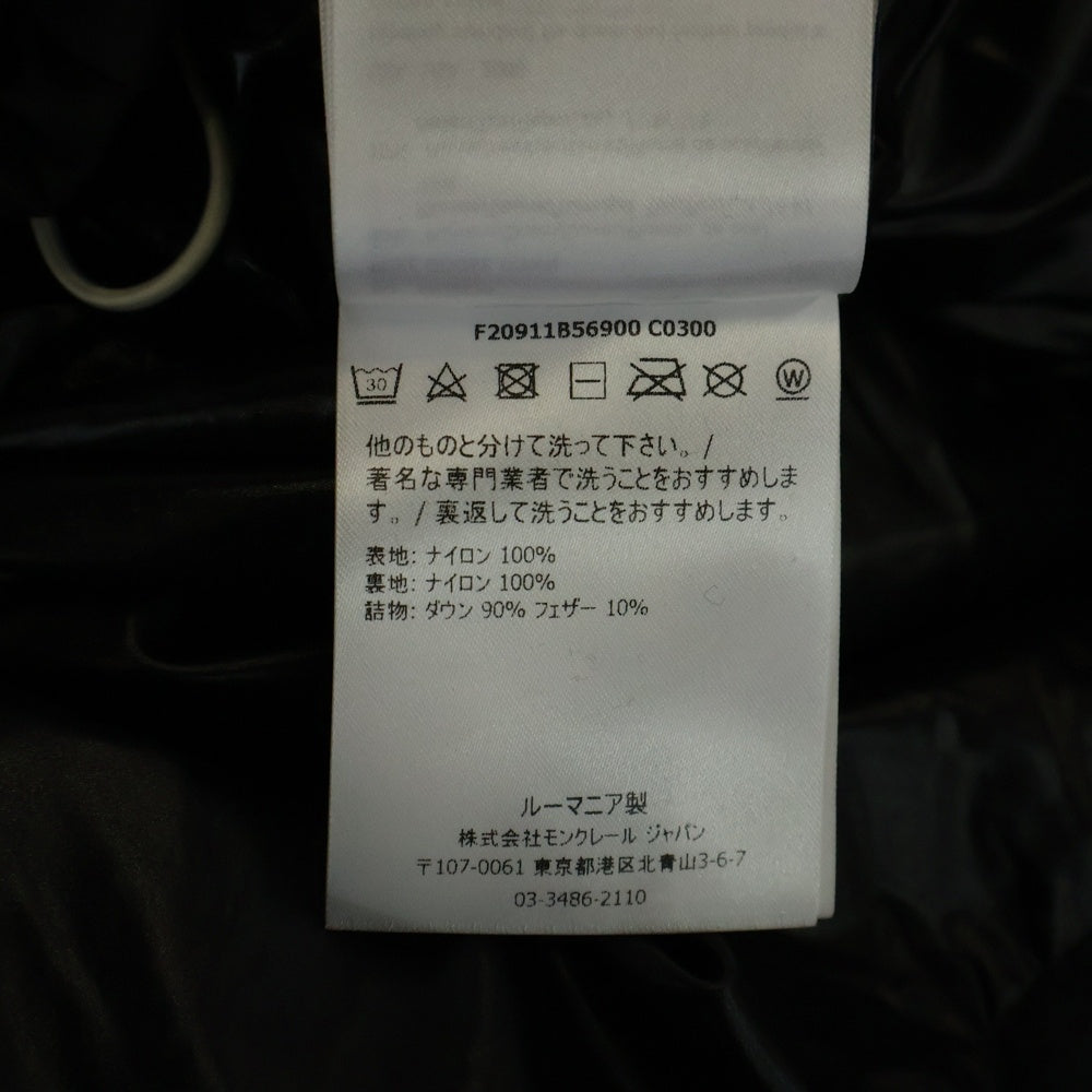 MONCLER(モンクレール) MONTCLA モンクラー ロゴフーデッドナイロンダウンジャケット ブラック F20911B56900