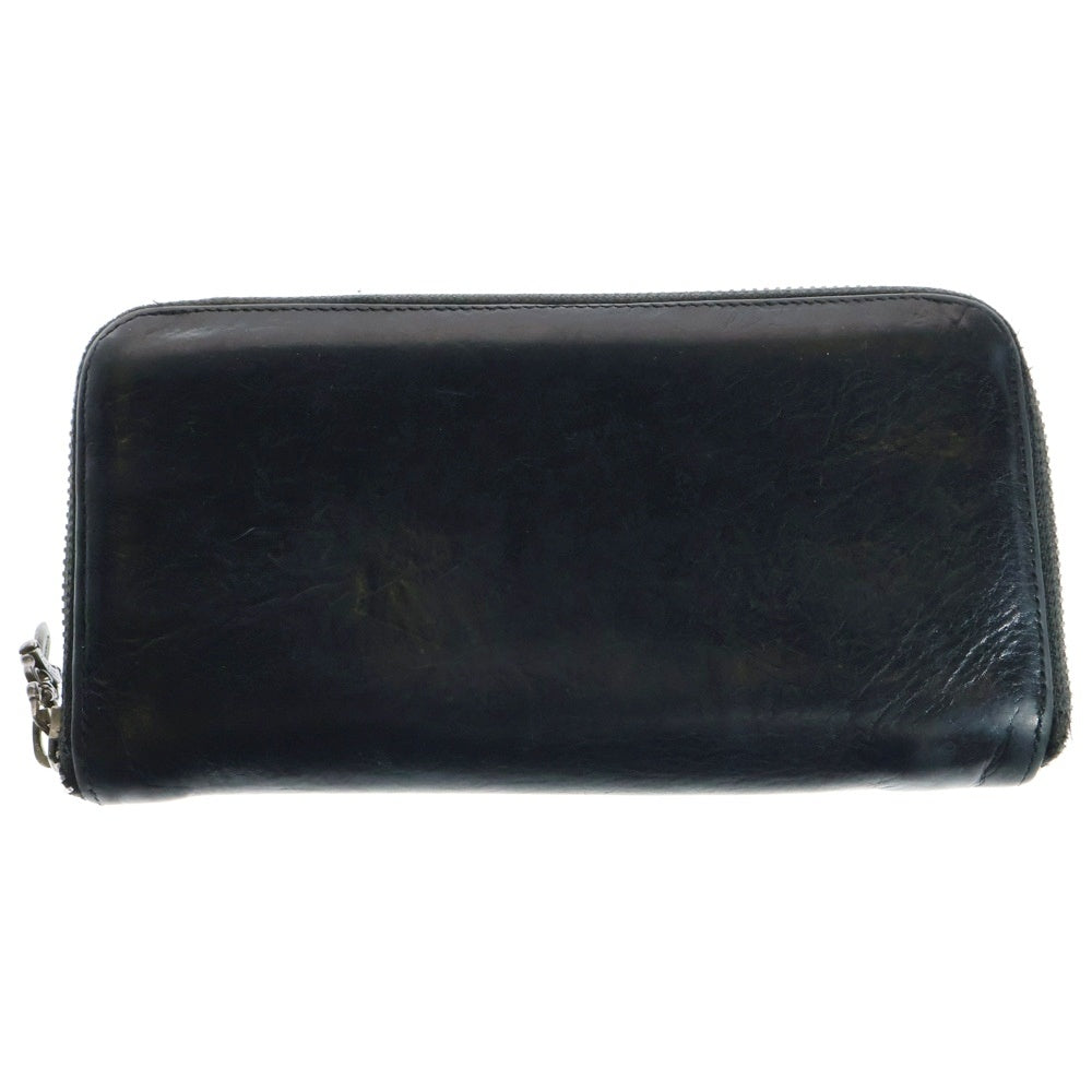 CHROME HEARTS(クロムハーツ) REC F ZIP 3クロス ラウンドジップレザーウォレット 財布 ブラック BCA368