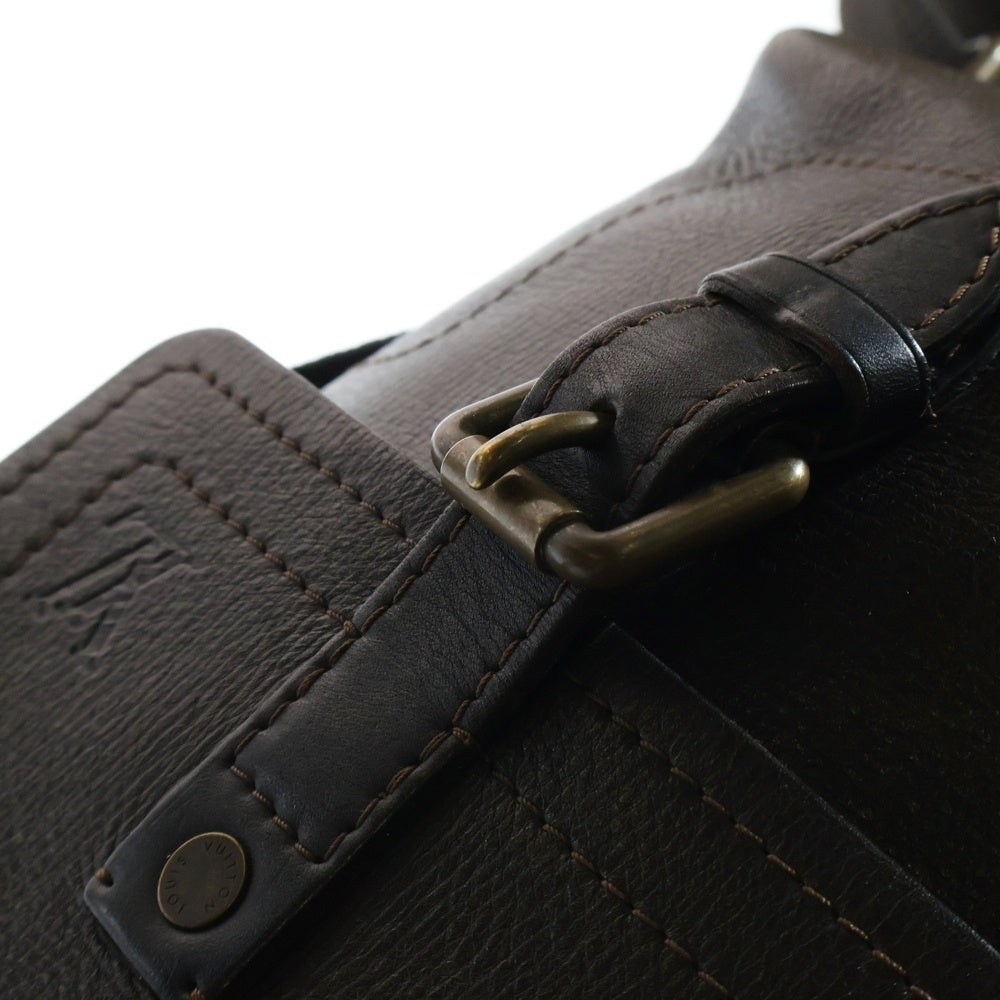 LOUIS VUITTON(ルイヴィトン) LVロゴ ユタ ユマ レザーショルダーバッグ M92995 ブラウン