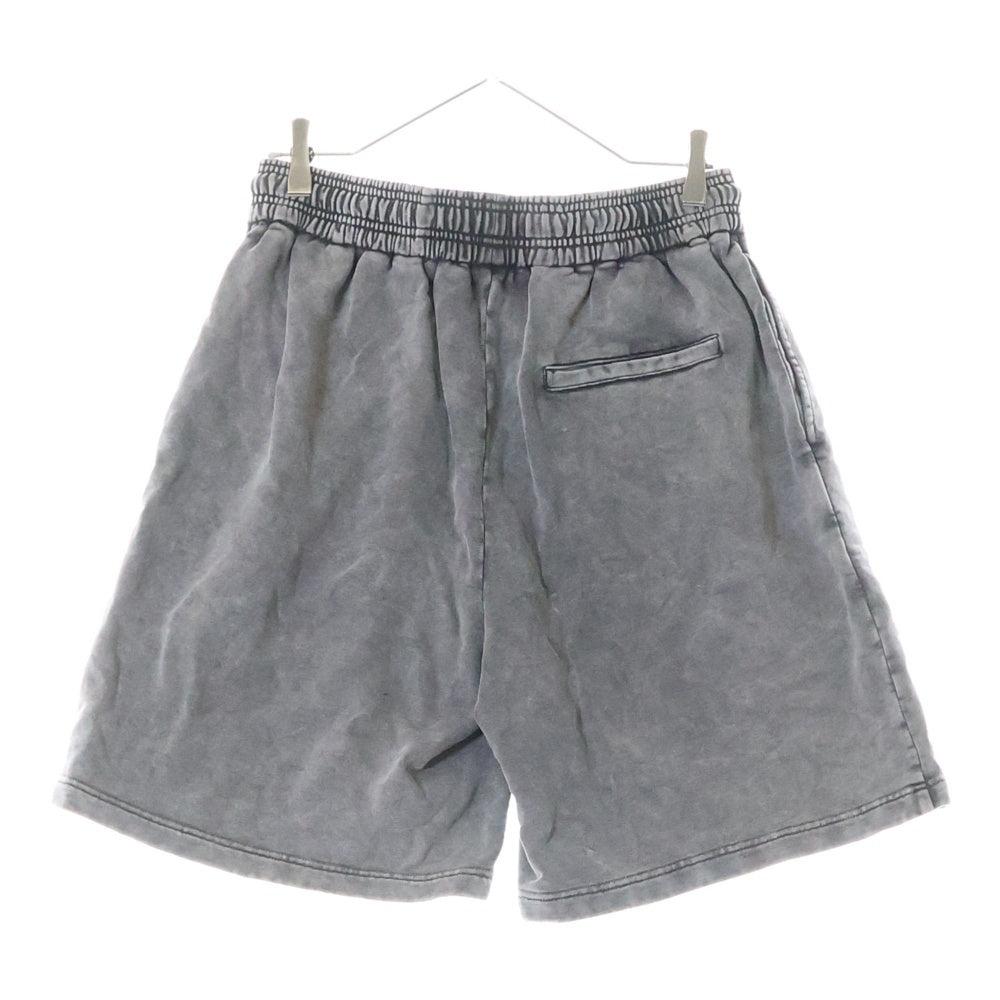 Feng Chen Wang(フェン チェン ワン) TIE DYED JERSEY SHORT ロゴプリント ハーフパンツ FUS19ST01B グレー
