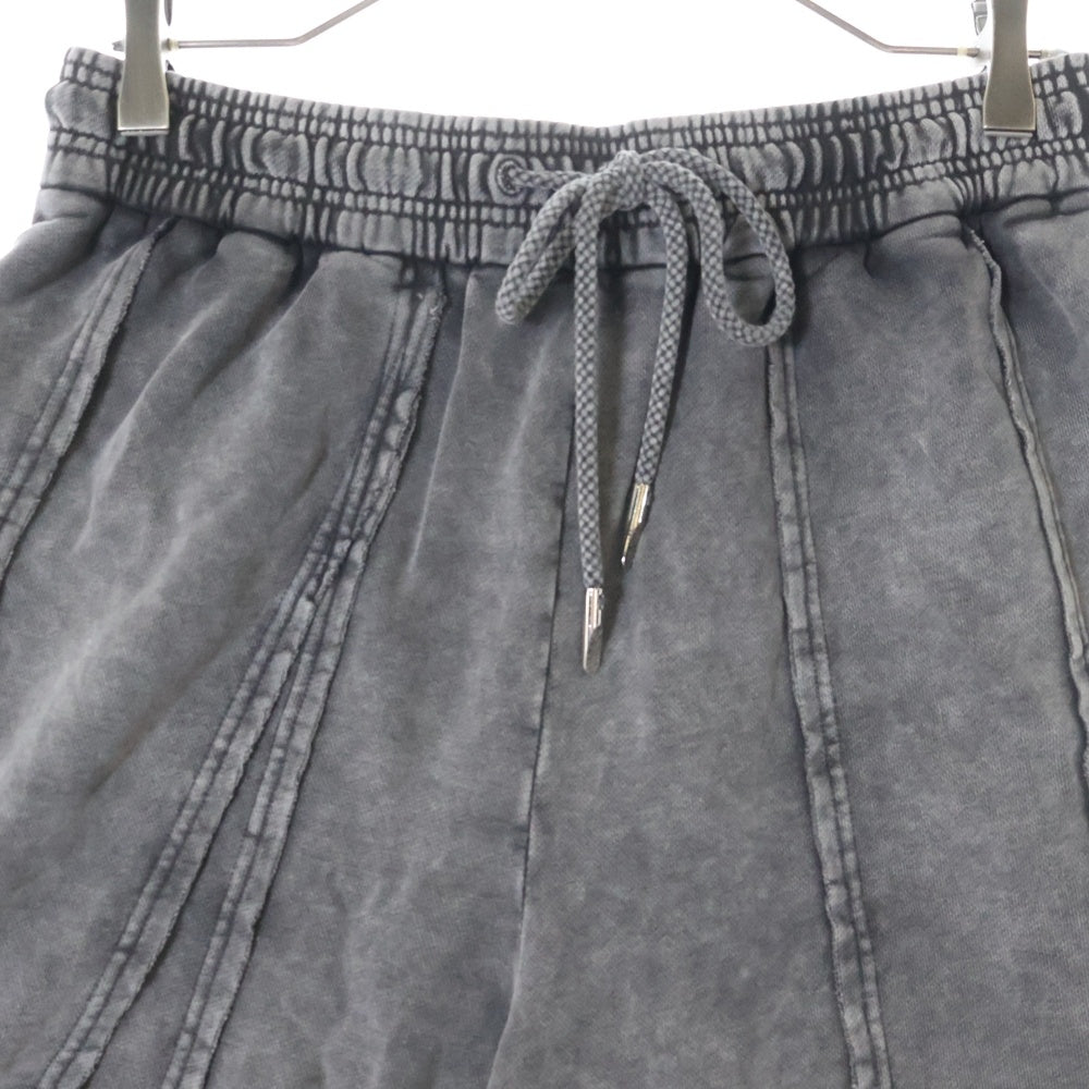 Feng Chen Wang(フェン チェン ワン) TIE DYED JERSEY SHORT ロゴプリント ハーフパンツ FUS19ST01B グレー