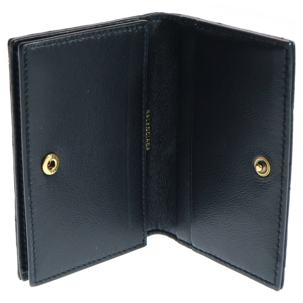 BALENCIAGA(バレンシアガ) Crush FL Co Card Holder クラッシュ カードケース ブラック