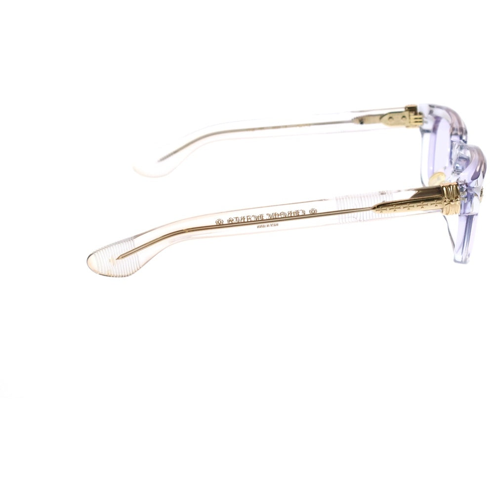 CHROME HEARTS(クロムハーツ) PEN 15 クロスモチーフ クリアフレーム ウェリントンサングラス アイウェア 眼鏡 クリア/ゴールド※度有り