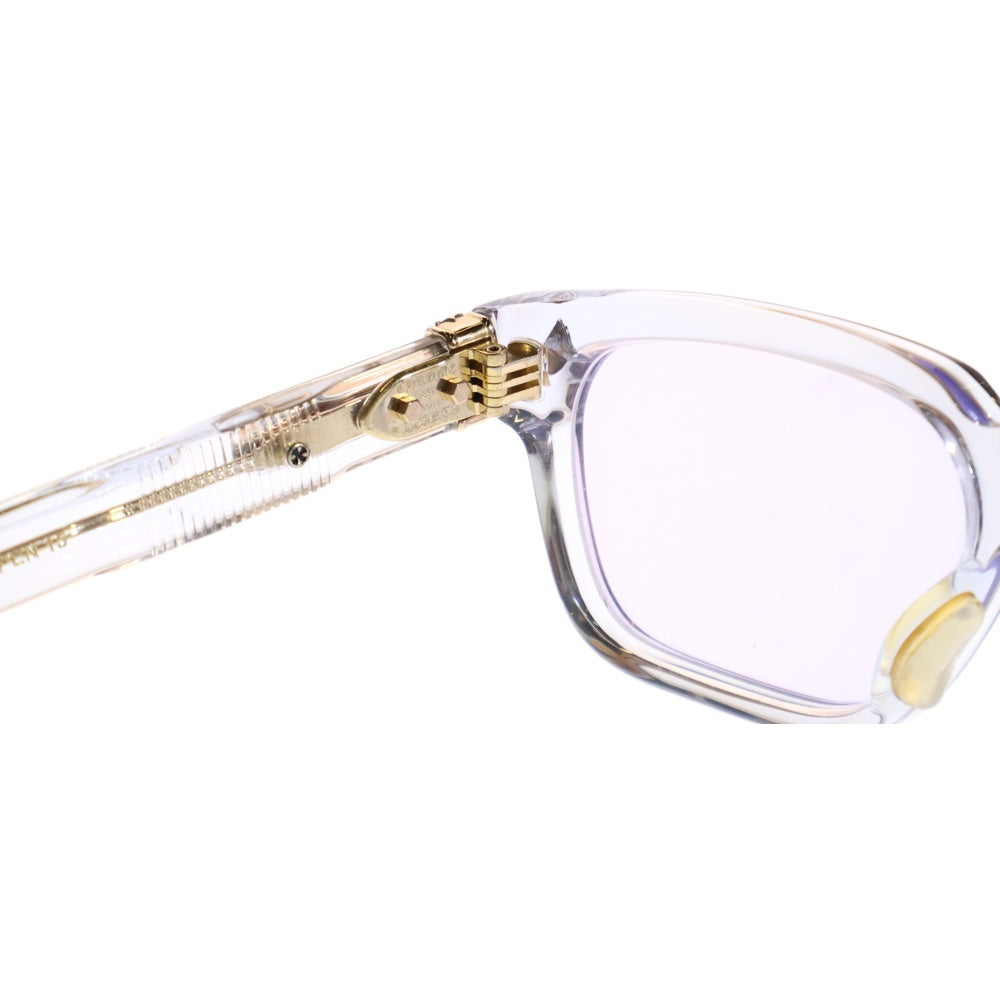 CHROME HEARTS(クロムハーツ) PEN 15 クロスモチーフ クリアフレーム ウェリントンサングラス アイウェア 眼鏡 クリア/ゴールド※度有り