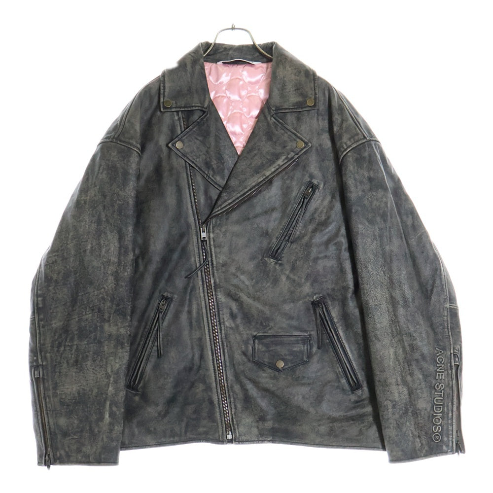 ACNE(アクネ) BIKER LEATHER JACKET バイカー レザージャケット FN-MN-LEAT00025 B70148 ブラック