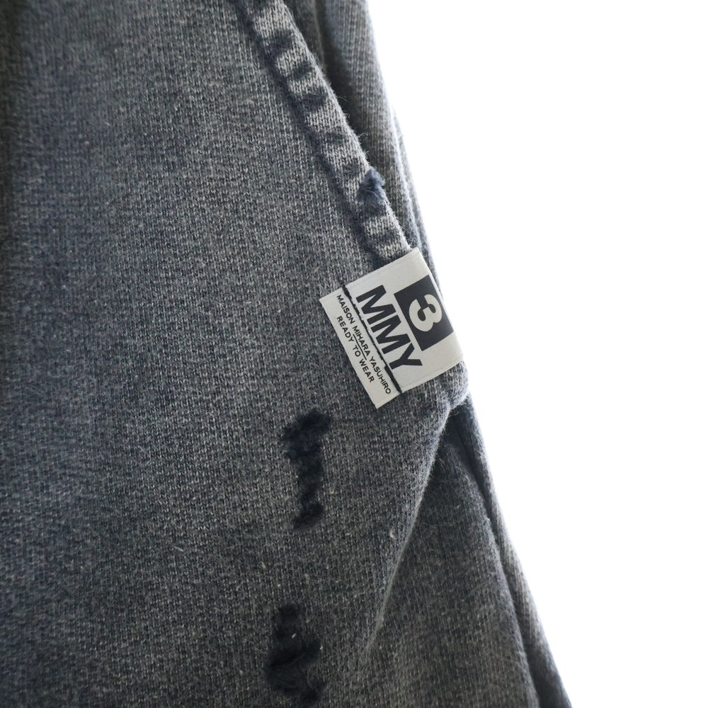 MAISON MIHARAYASUHIRO(メゾンミハラヤスヒロ) bleached pants ディストレストスウェットパンツ A14PT543 グレー