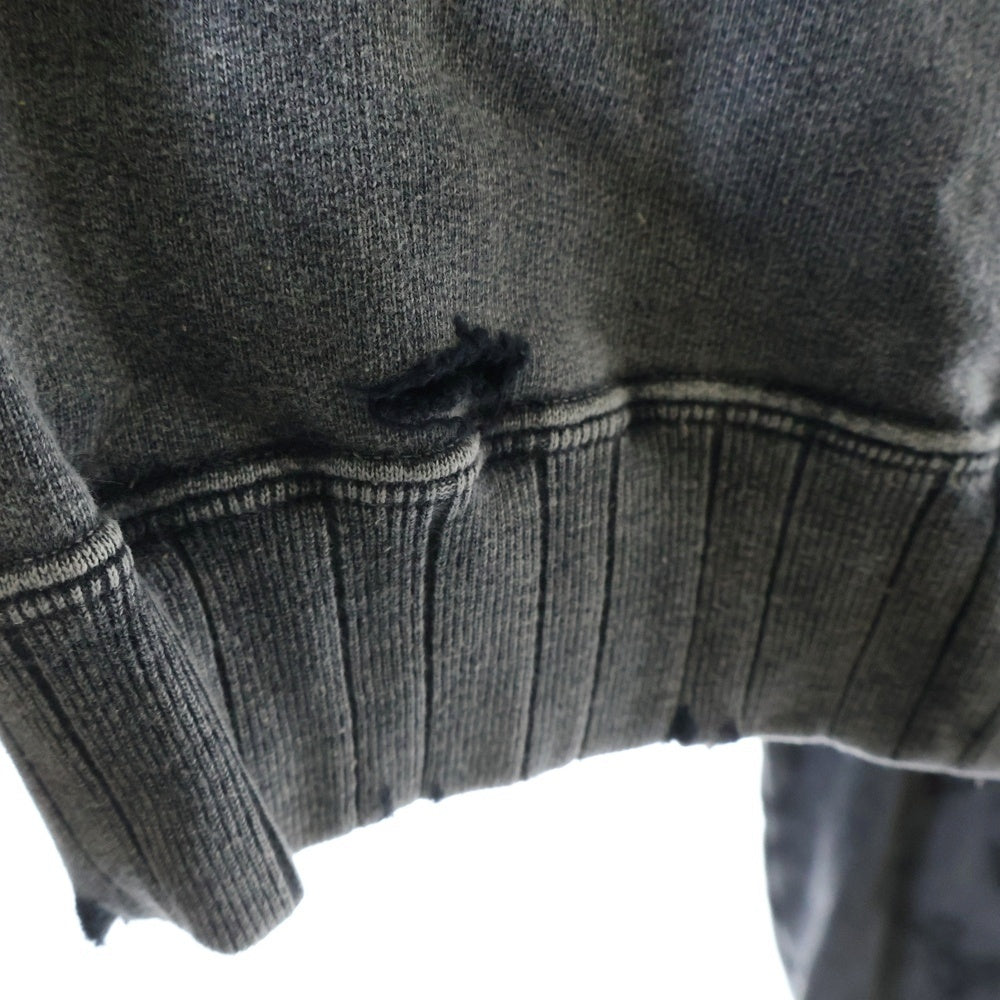MAISON MIHARAYASUHIRO(メゾンミハラヤスヒロ) bleached pants ディストレストスウェットパンツ A14PT543 グレー
