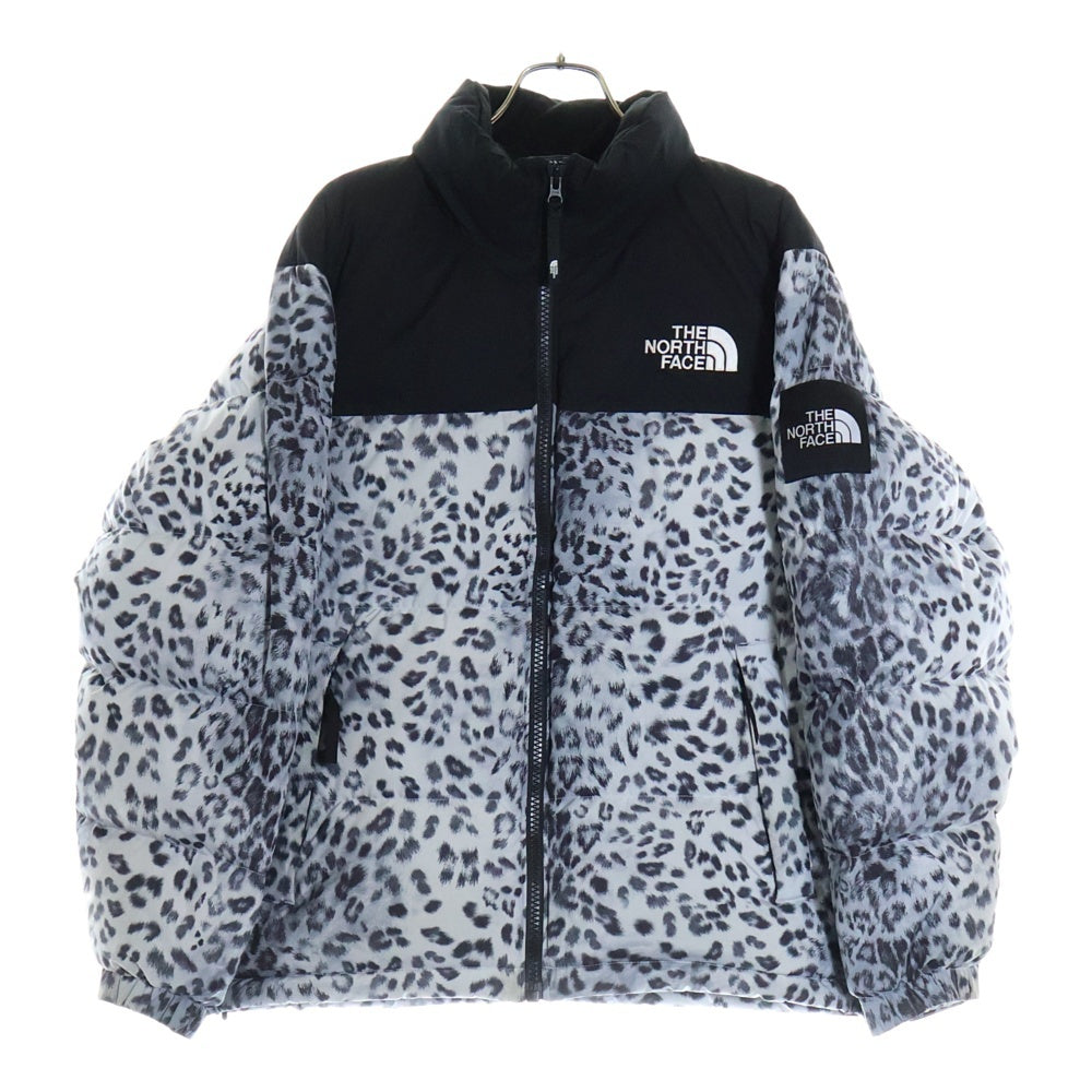 THE NORTH FACE(ザノースフェイス) NOVELTY NUPTSE DOWN JACKET ジップアップ レオパード ダウンジャケット NJ1DN51L ブラック