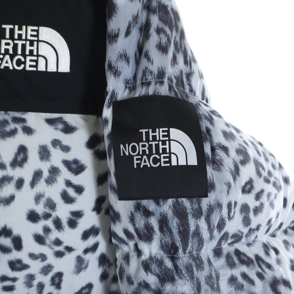 THE NORTH FACE(ザノースフェイス) NOVELTY NUPTSE DOWN JACKET ジップアップ レオパード ダウンジャケット NJ1DN51L ブラック