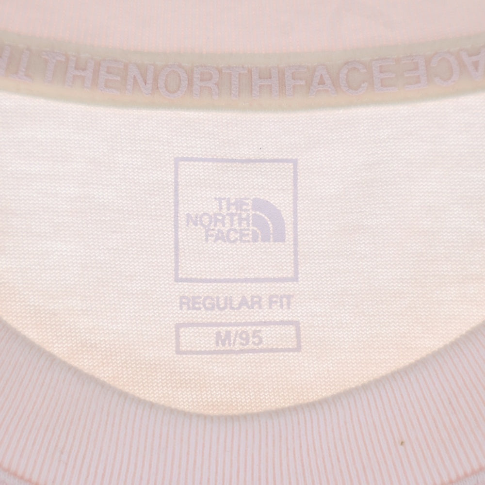 THE NORTH FACE(ザノースフェイス) フロントプリント クルーネック半袖Tシャツ ピンク