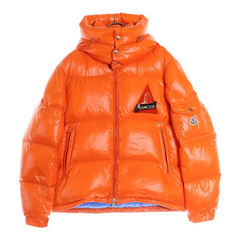 MONCLER(モンクレール) ワッペン ジップアップ フーディダウンジャケット E20914191005 オレンジ