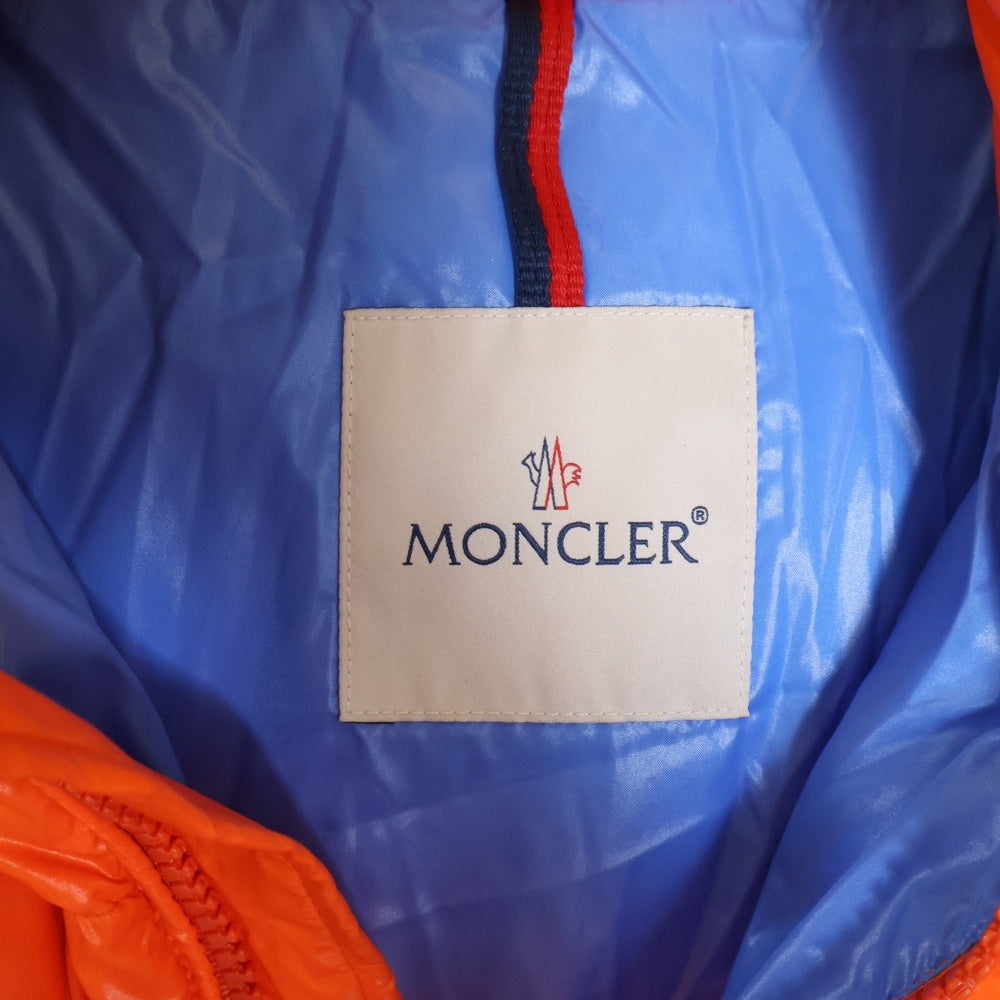 MONCLER(モンクレール) ワッペン ジップアップ フーディダウンジャケット E20914191005 オレンジ