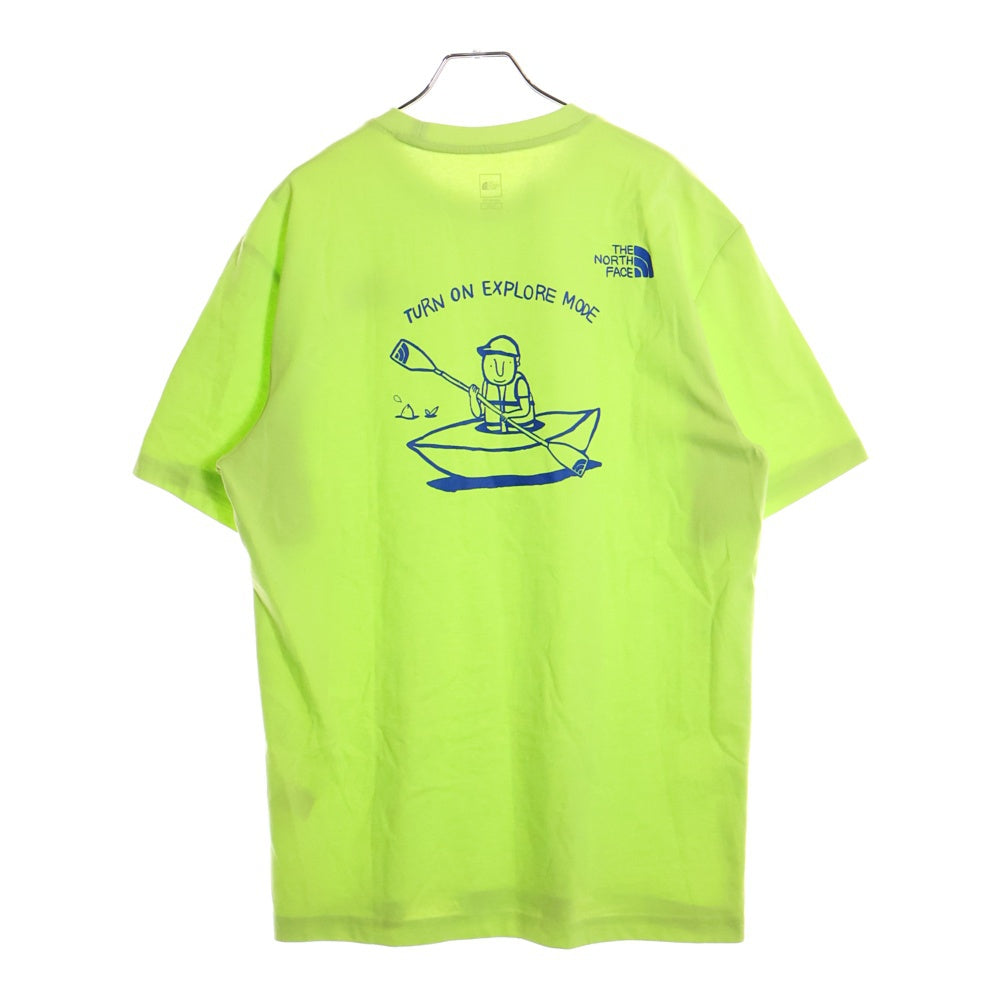 THE NORTH FACE(ザノースフェイス) バックプリント クルーネック半袖Tシャツ ライトグリーン