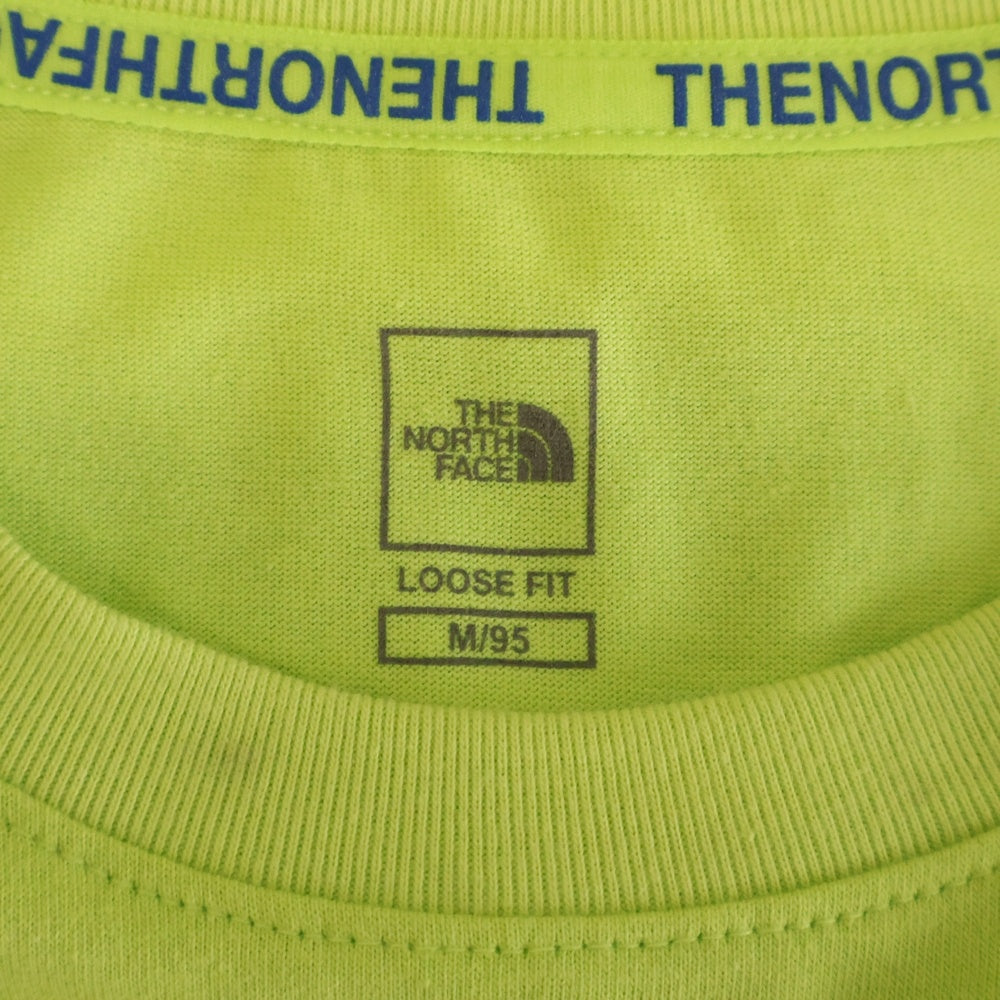THE NORTH FACE(ザノースフェイス) バックプリント クルーネック半袖Tシャツ ライトグリーン