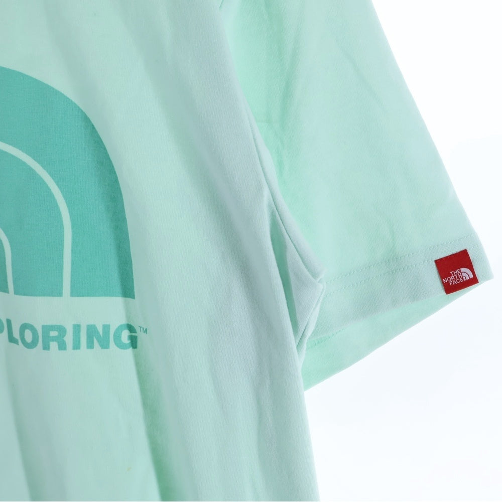 THE NORTH FACE(ザノースフェイス) フロントプリント クルーネック半袖Tシャツ ライトブルー
