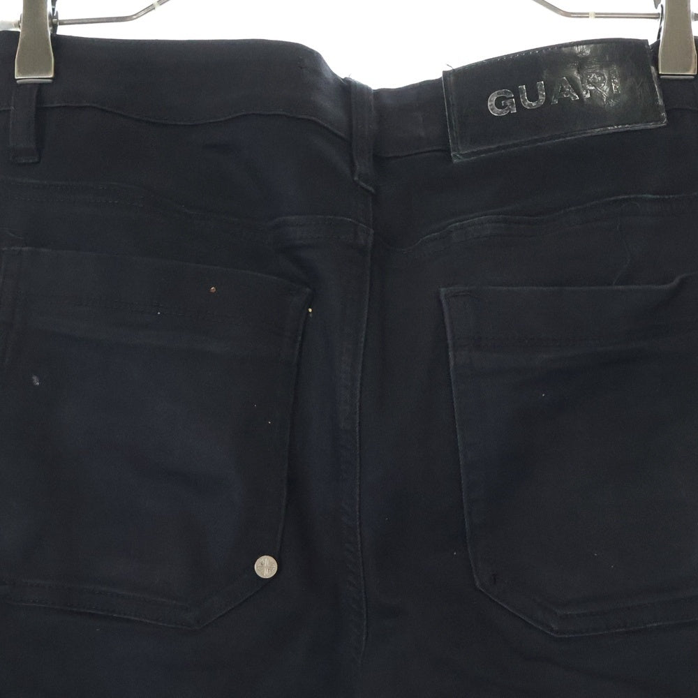 GUAPI(グアピ) ストレッチスキニー カーゴパンツ ブラック