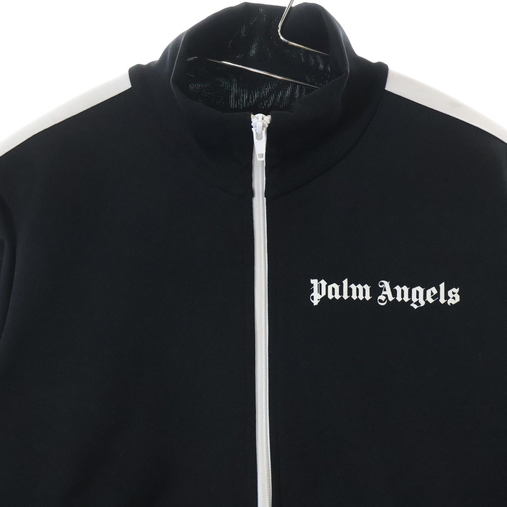 Palm Angels(パームエンジェルス) ロゴプリント アームライン ジップアップ トラックジャケット PWBD019C99FAB001 ブラック