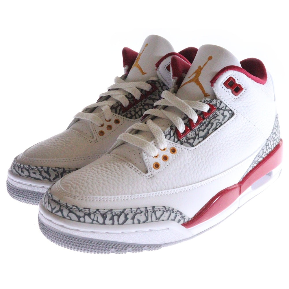 NIKE(ナイキ) Air Jordan 3 Cardinal Red エアジョーダン3 カーディナル レッド ローカットスニーカー CT8532-126 ホワイト/レッド US8.5/26.5