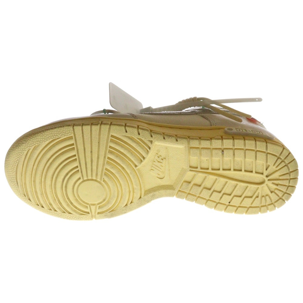NIKE(ナイキ) ×OFF-WHITE DUNK LOW 1 OF 50 WHITE 1 ×オフホワイト ダンク 1 ローカットスニーカー ホワイト US10/28cm DM1602-127