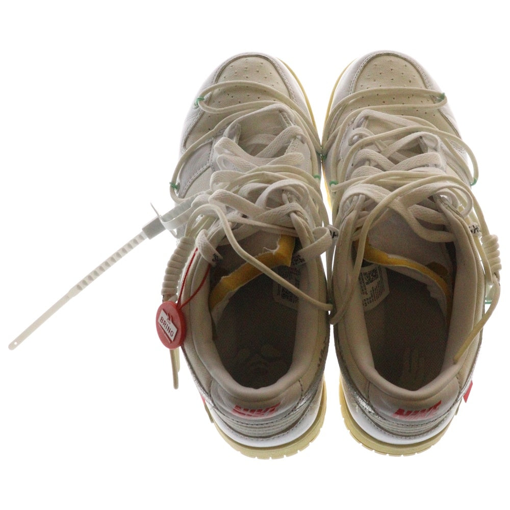 NIKE(ナイキ) ×OFF-WHITE DUNK LOW 1 OF 50 WHITE 1 ×オフホワイト ダンク 1 ローカットスニーカー ホワイト US10/28cm DM1602-127