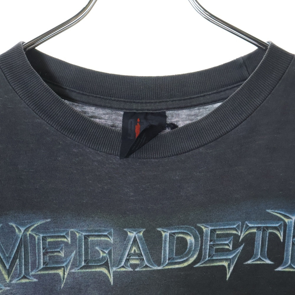 VINTAGE(ヴィンテージ) 90s MEGADETH YOUTHANASIA メガデス 両面プリントTシャツ 半袖カットソー ブラック