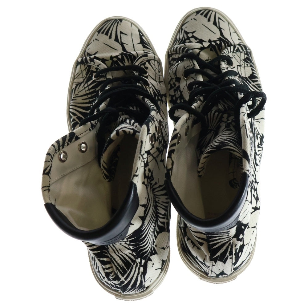 SAINT LAURENT PARIS(サンローランパリ) MALIBU MID SNEAKERS マリブ ミッド 総柄 スニーカー 606075 ブラック/グレー