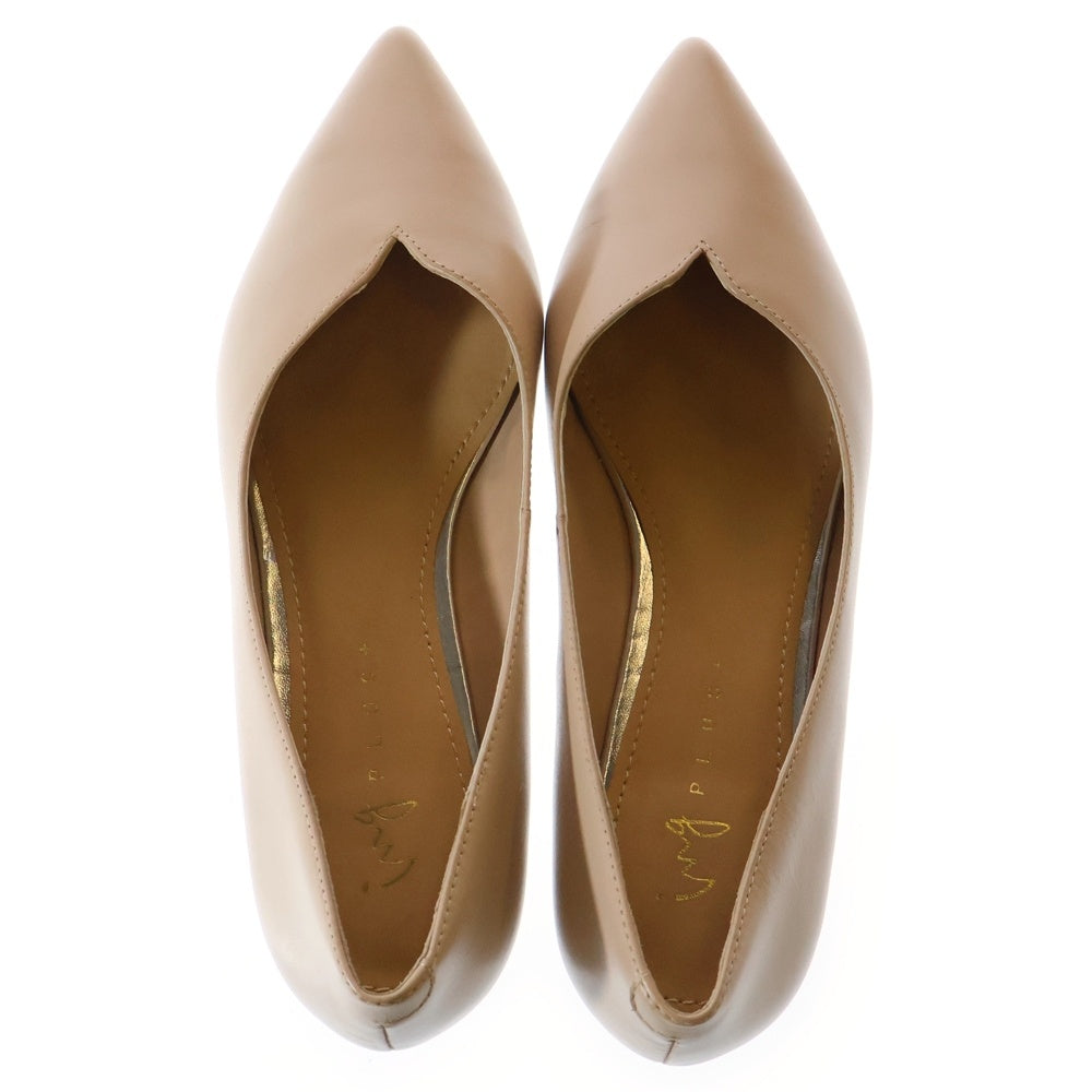 NO BRAND(ノーブランド) ING PLUS Vカット フラットシューズ ベージュ レディース 02311