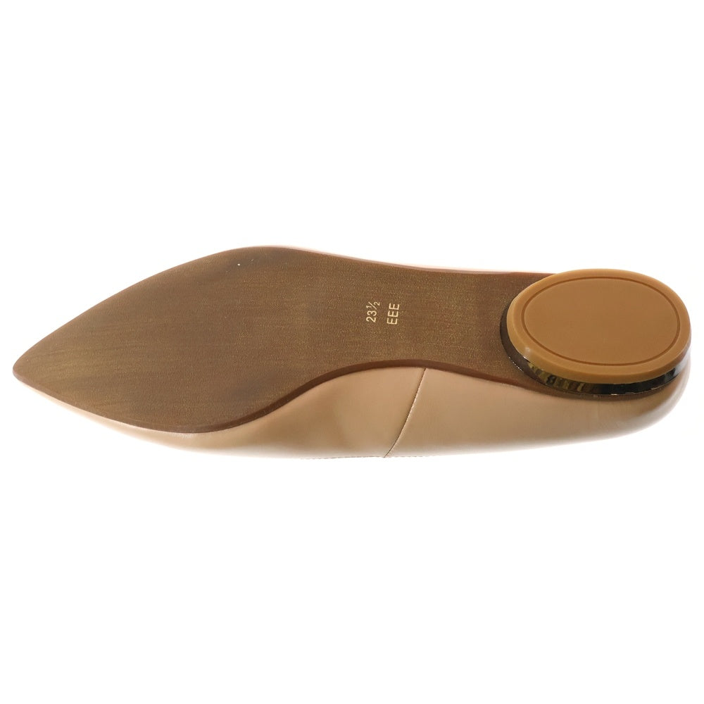 NO BRAND(ノーブランド) ING PLUS Vカット フラットシューズ ベージュ レディース 02311