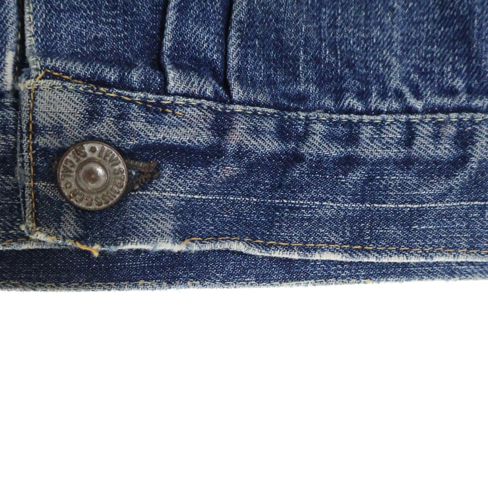 Levi's(リーバイス) 50s VINTAGE 506XX 1st 片面タブ BIG E ボタン裏17 スライドバックル デニムジャケット バックル切れ インディゴ