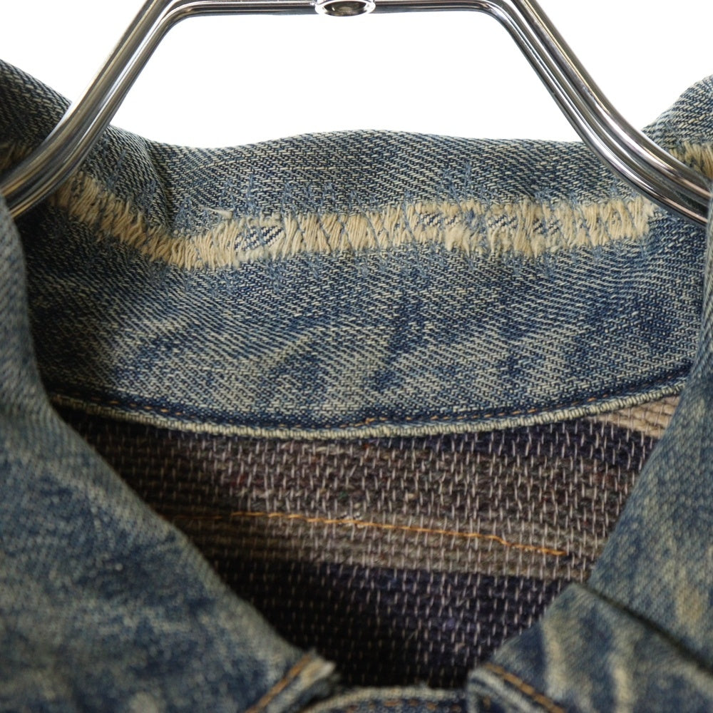 Levi's(リーバイス) 50s VINTAGE 1st 519XX 片面タブ BIG E ボタン裏なし 裏地ブランケット デニムジャケット インディゴ