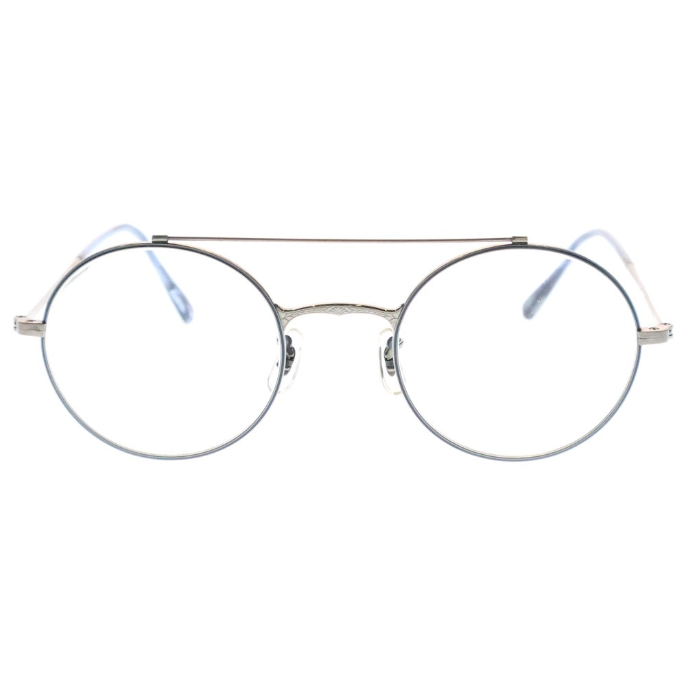 OLIVER PEOPLES(オリバーピープルズ) SANSON ダブルブリッジ メタルフレーム サングラス 眼鏡 シルバー