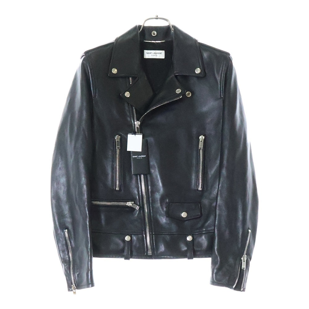 SAINT LAURENT PARIS(サンローランパリ) 22AW クラシック モーター サイクル レザー ライダース ジャケット ブラック 484284 Y5YA2