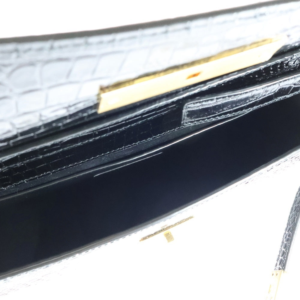 SAINT LAURENT PARIS(サンローランパリ) マンハッタン ショルダーバッグ ミディアム ブラック レザー 型押し 579271