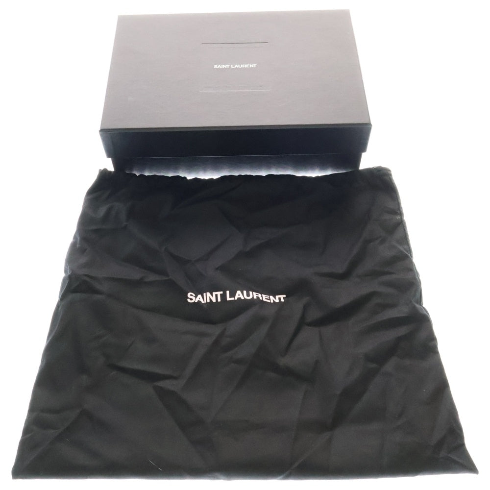 SAINT LAURENT PARIS(サンローランパリ) マンハッタン ショルダーバッグ ミディアム ブラック レザー 型押し 579271