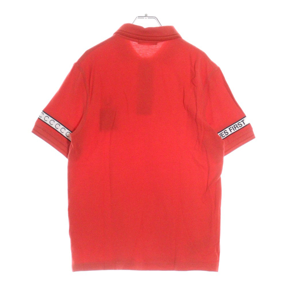 FRED PERRY(フレッドペリー) ×ART COMES FIRST Taped Pique Polo アートカムズファースト 半袖ポロシャツ カットソー SM5121 レッド
