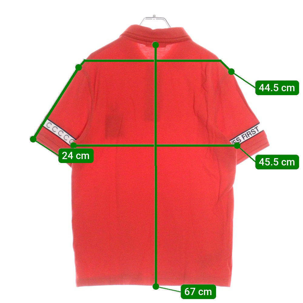 FRED PERRY(フレッドペリー) ×ART COMES FIRST Taped Pique Polo アートカムズファースト 半袖ポロシャツ カットソー SM5121 レッド