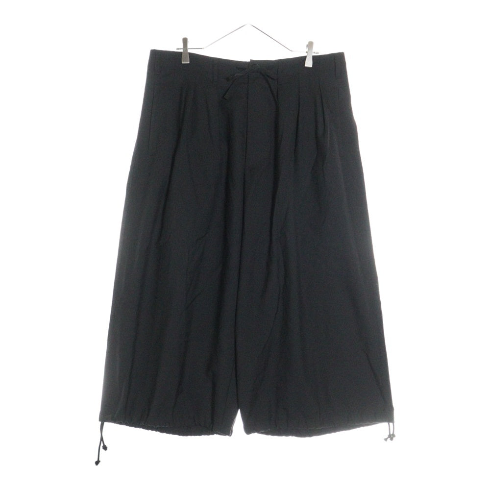 Ground Y(グラウンドワイ) POLYESTER GABARDINE ポリエステルギャバジン サルエルパンツ ブラック GA-P04-100