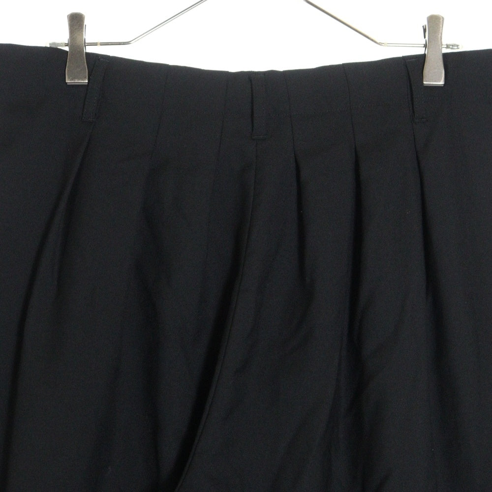 Ground Y(グラウンドワイ) POLYESTER GABARDINE ポリエステルギャバジン サルエルパンツ ブラック GA-P04-100