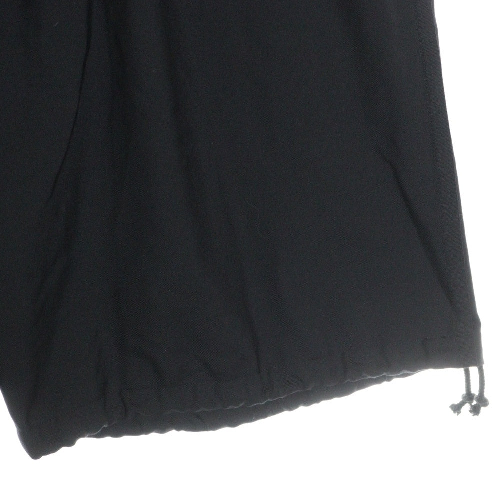 Ground Y(グラウンドワイ) POLYESTER GABARDINE ポリエステルギャバジン サルエルパンツ ブラック GA-P04-100