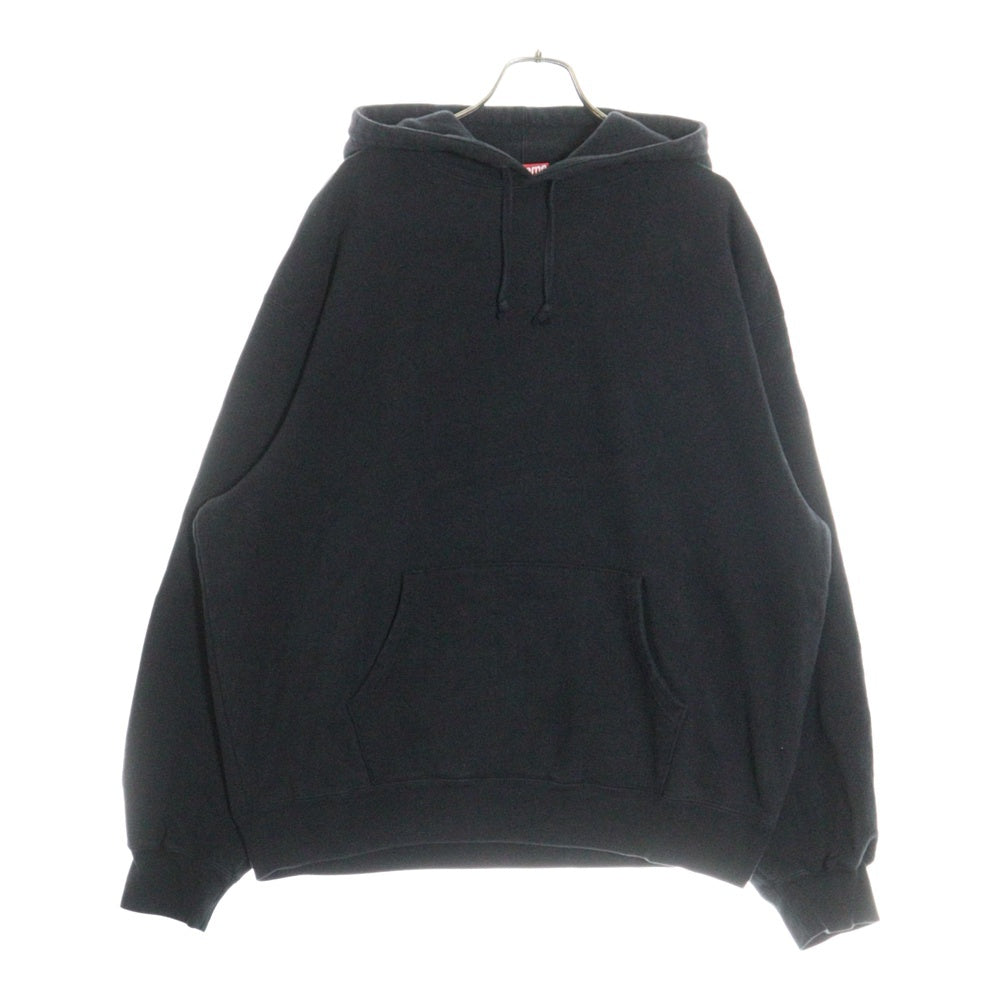SUPREME(シュプリーム) 23AW Satin Applique Hooded Sweatshirt サテン アップリケ スウェット プルオーバーパーカー ブラック