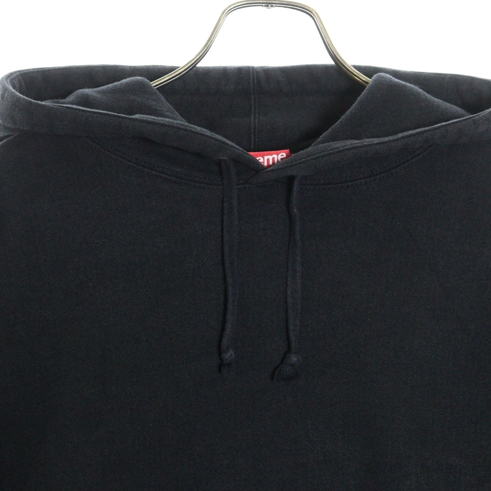 SUPREME(シュプリーム) 23AW Satin Applique Hooded Sweatshirt サテン アップリケ スウェット プルオーバーパーカー ブラック
