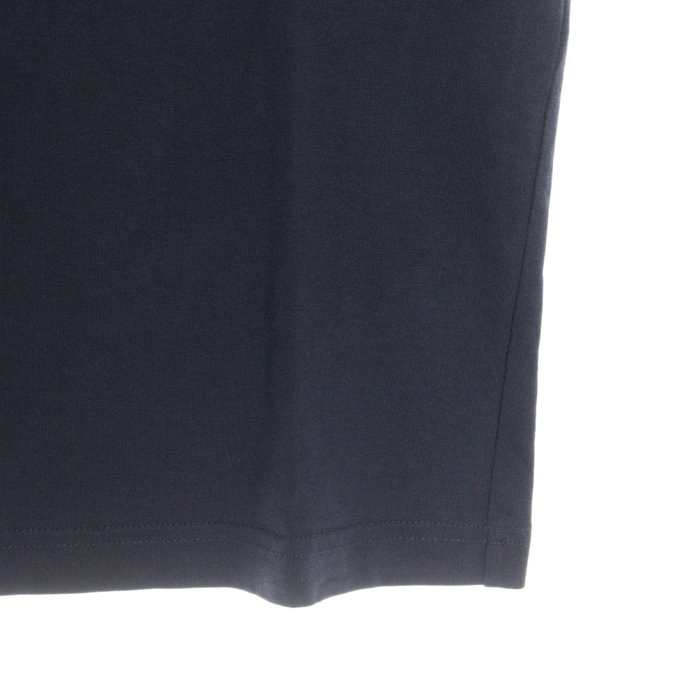 BALENCIAGA(バレンシアガ) カレッジロゴ フロントプリント 半袖クルーネックTシャツカットソー ネイビー 670943