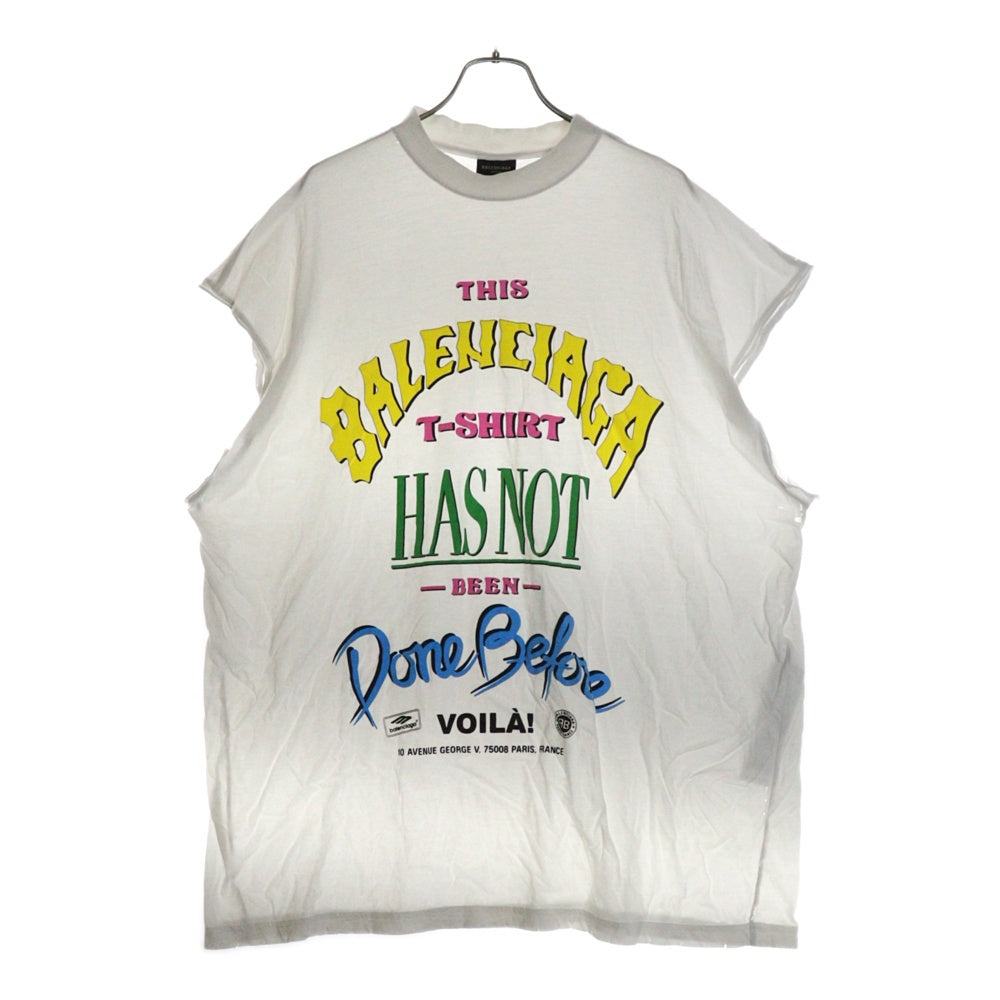 BALENCIAGA(バレンシアガ) Not Been Done ノースリーブ Tシャツ 767844 ホワイト