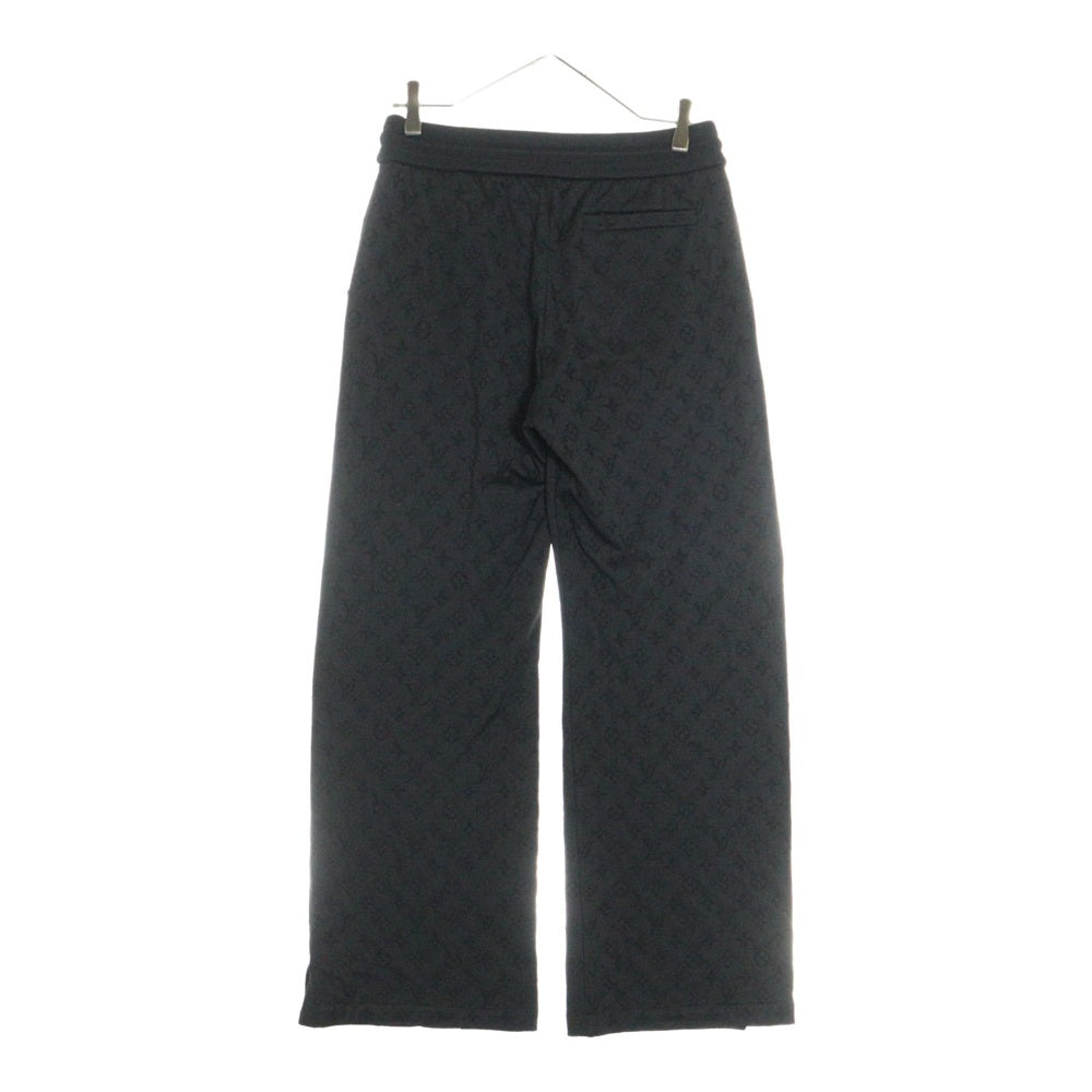 LOUIS VUITTON(ルイヴィトン) 21AW NBA モノグラム ジャカード スリットパンツ HLY14W ブラック