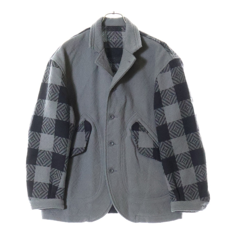 TENDERLOIN(テンダーロイン) 22AW バッファローチェック メルトン CPO ジャケット グレー