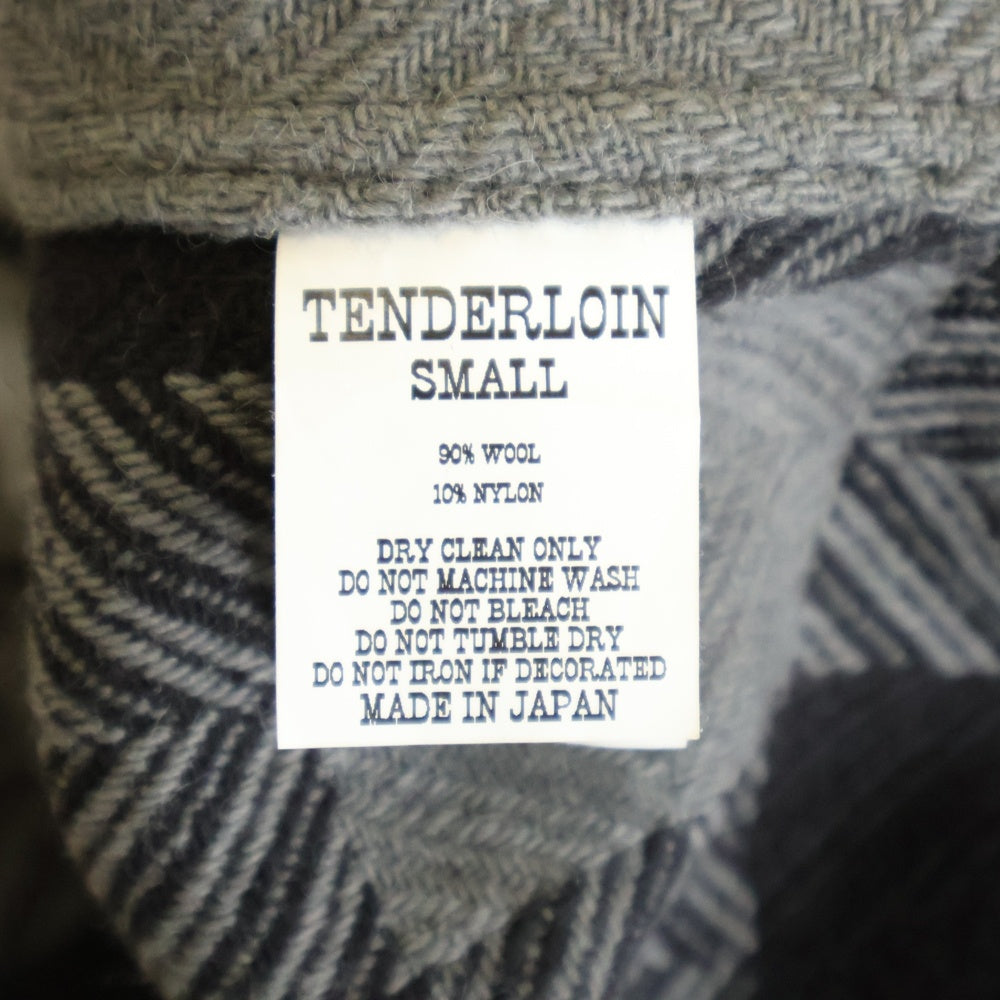 TENDERLOIN(テンダーロイン) 22AW バッファローチェック メルトン CPO ジャケット グレー