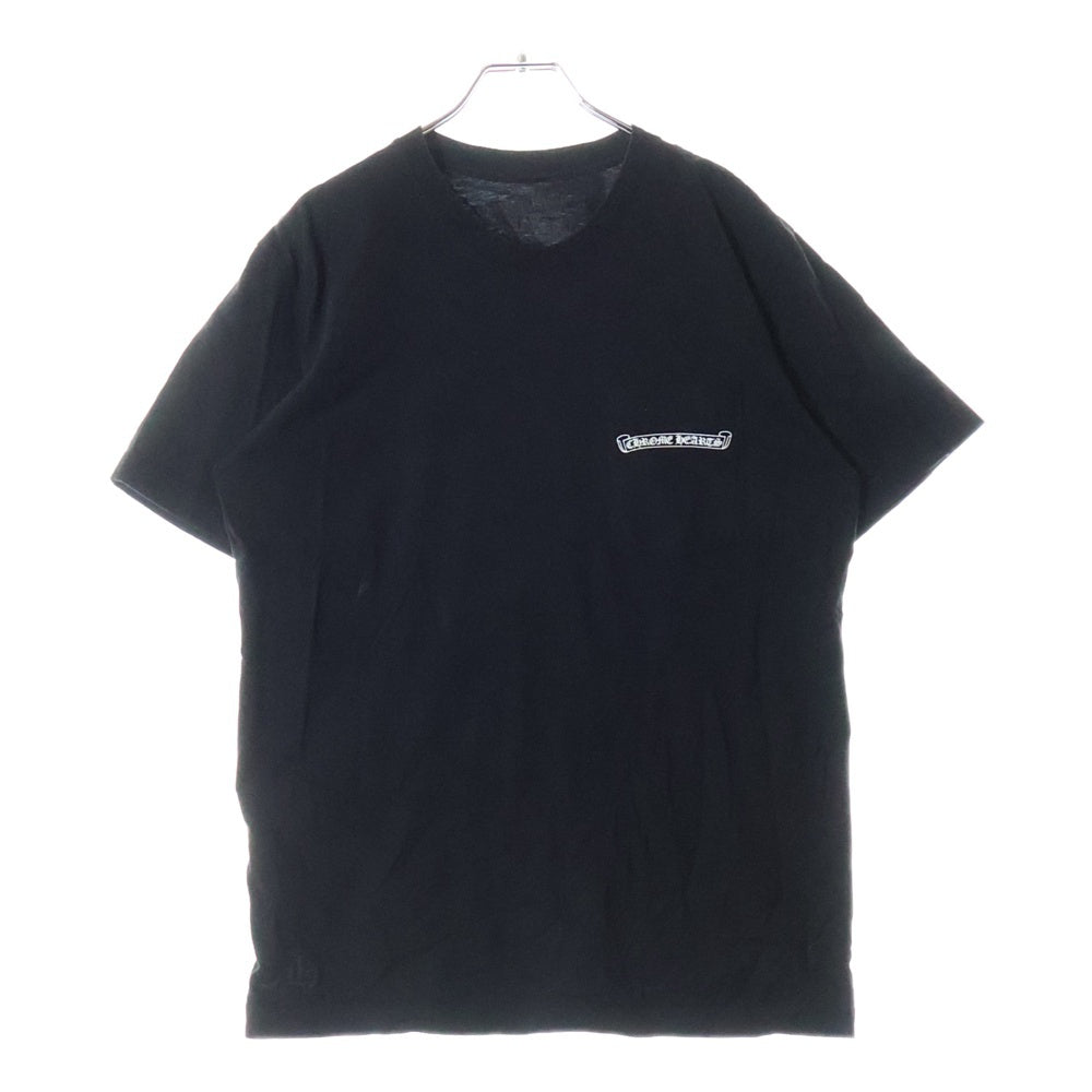 CHROME HEARTS(クロムハーツ) USA Logo S/S TEE スクロールロゴプリントクルーネック半袖Tシャツ ブラック