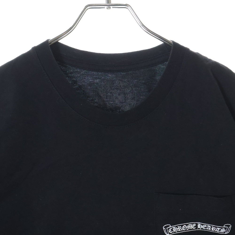 CHROME HEARTS(クロムハーツ) USA Logo S/S TEE スクロールロゴプリントクルーネック半袖Tシャツ ブラック