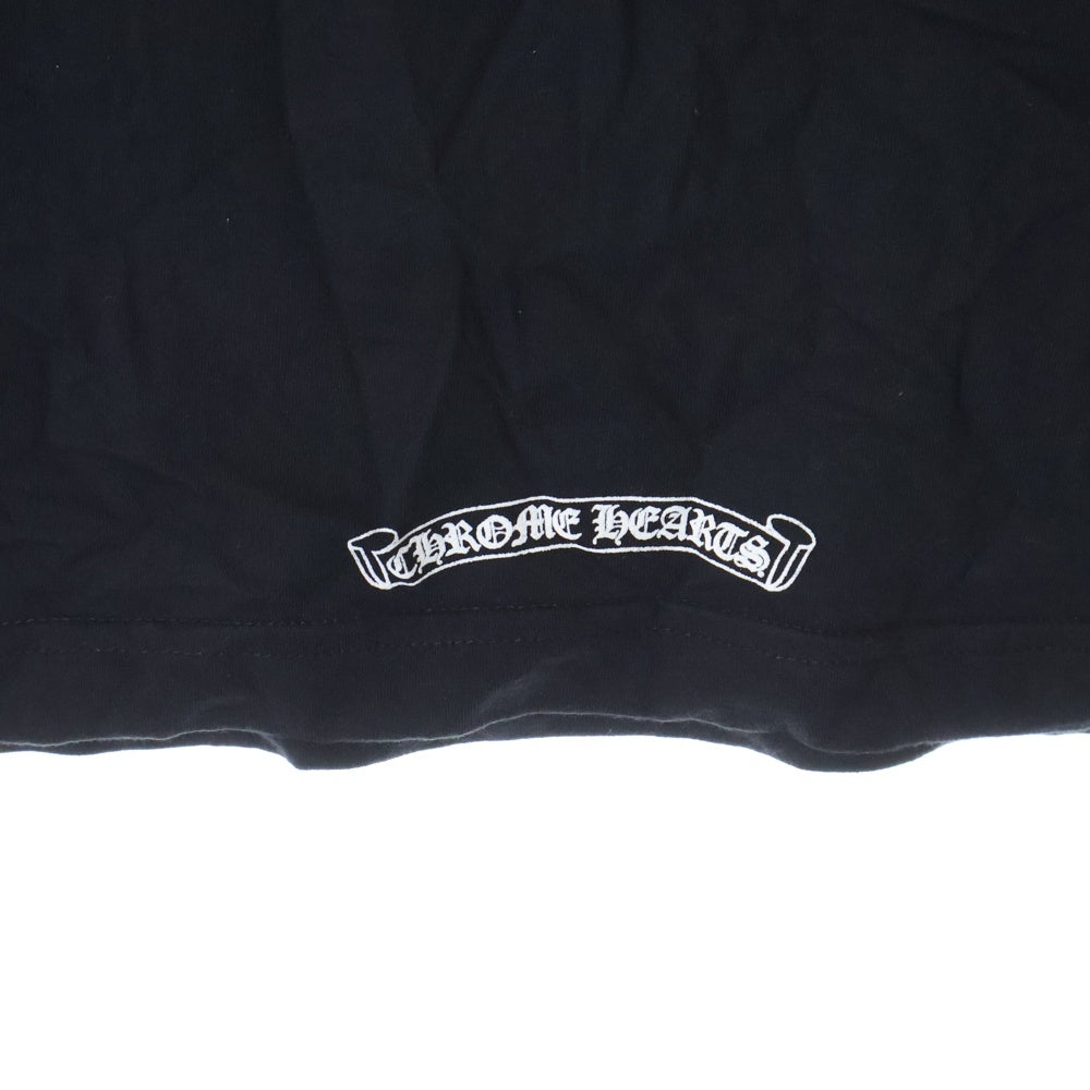 CHROME HEARTS(クロムハーツ) USA Logo S/S TEE スクロールロゴプリントクルーネック半袖Tシャツ ブラック